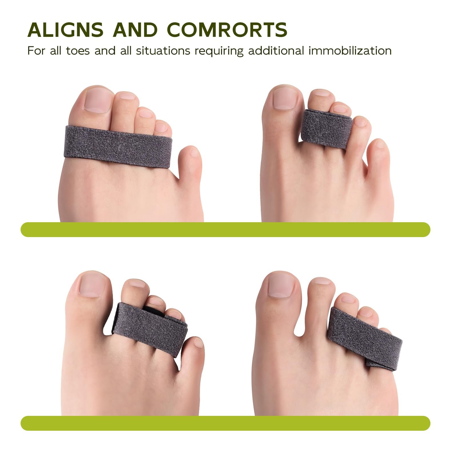 Випрямляч для молоткоподібних пальців Bukihome Багаторазові тканинні, фото №6