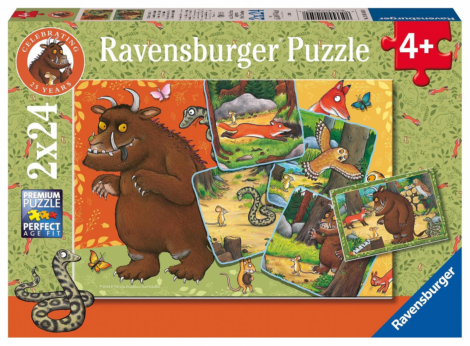 Пазл Ravensburger 25 Years of Gruffalo 12001050 2 x 24 деталі від 4 років, фото №1