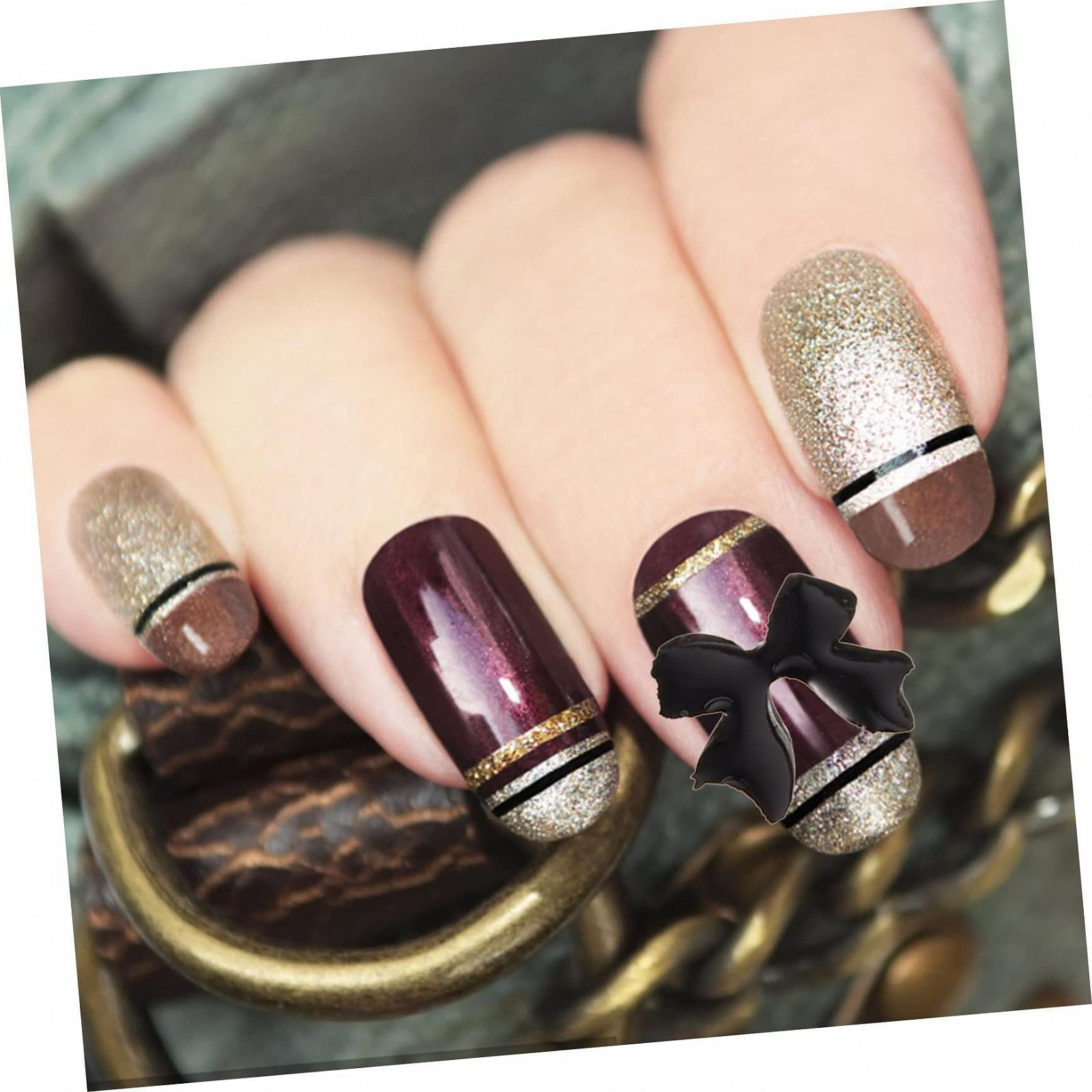 Украшения для ногтей FOMIYES 3 коробки Жемчуг плоской формы Искусственный жемчуг для маникюра Бантики Стразы 3D украшения Смола, фото №9