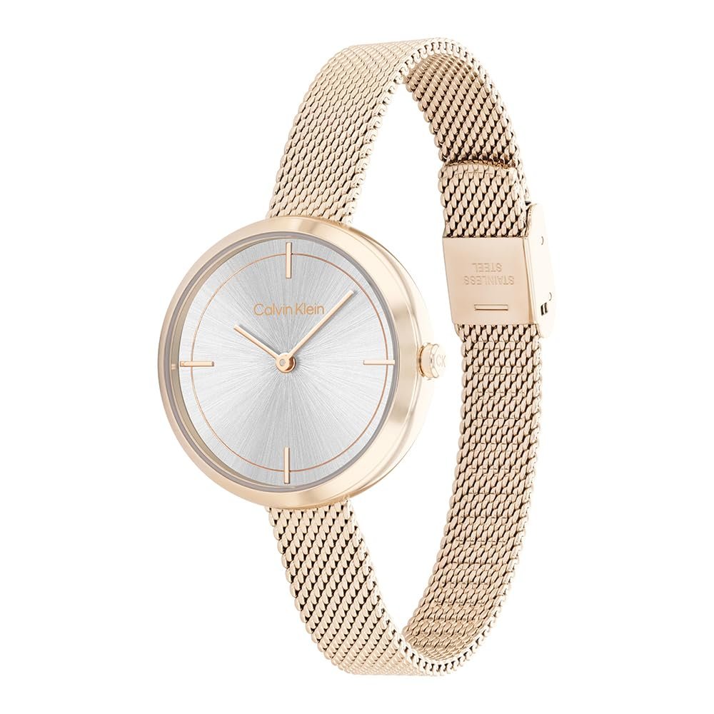 Часы Calvin Klein Женские Аналоговые Кварцевые Серебряный Ремешок из нержавеющей стали, фото №2 Часы Calvin Klein Женские Аналоговые Кварцевые Серебряный Ремешок из нержавеющей стали, фото №2
