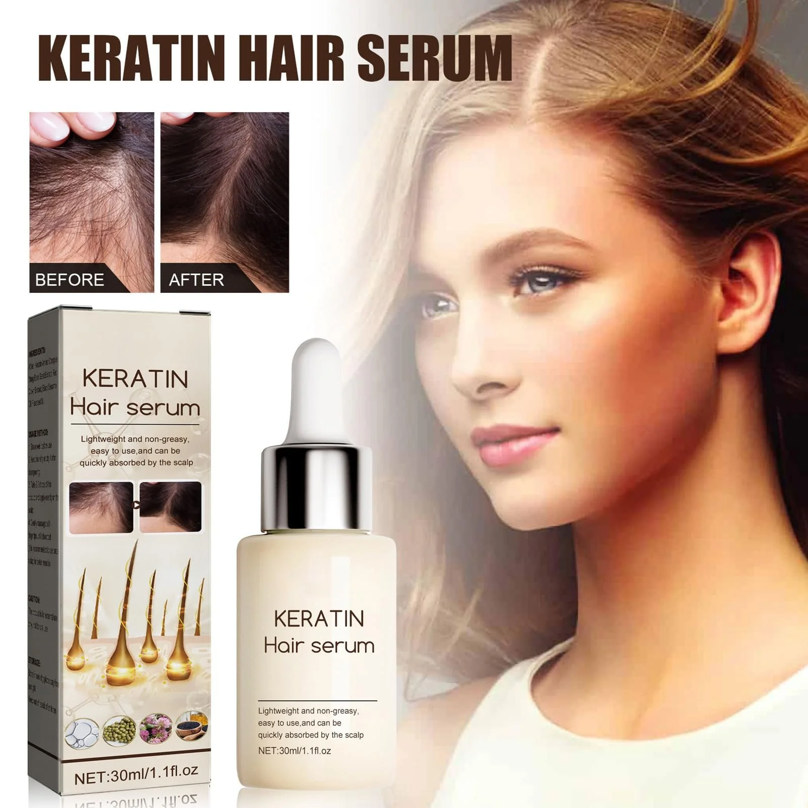 Сироватка для догляду за волоссям, 2 шт. Сироватка проти випадіння волосся, фото №3 Сироватка для догляду за волоссям, 2 шт. Сироватка проти випадіння волосся, фото №3