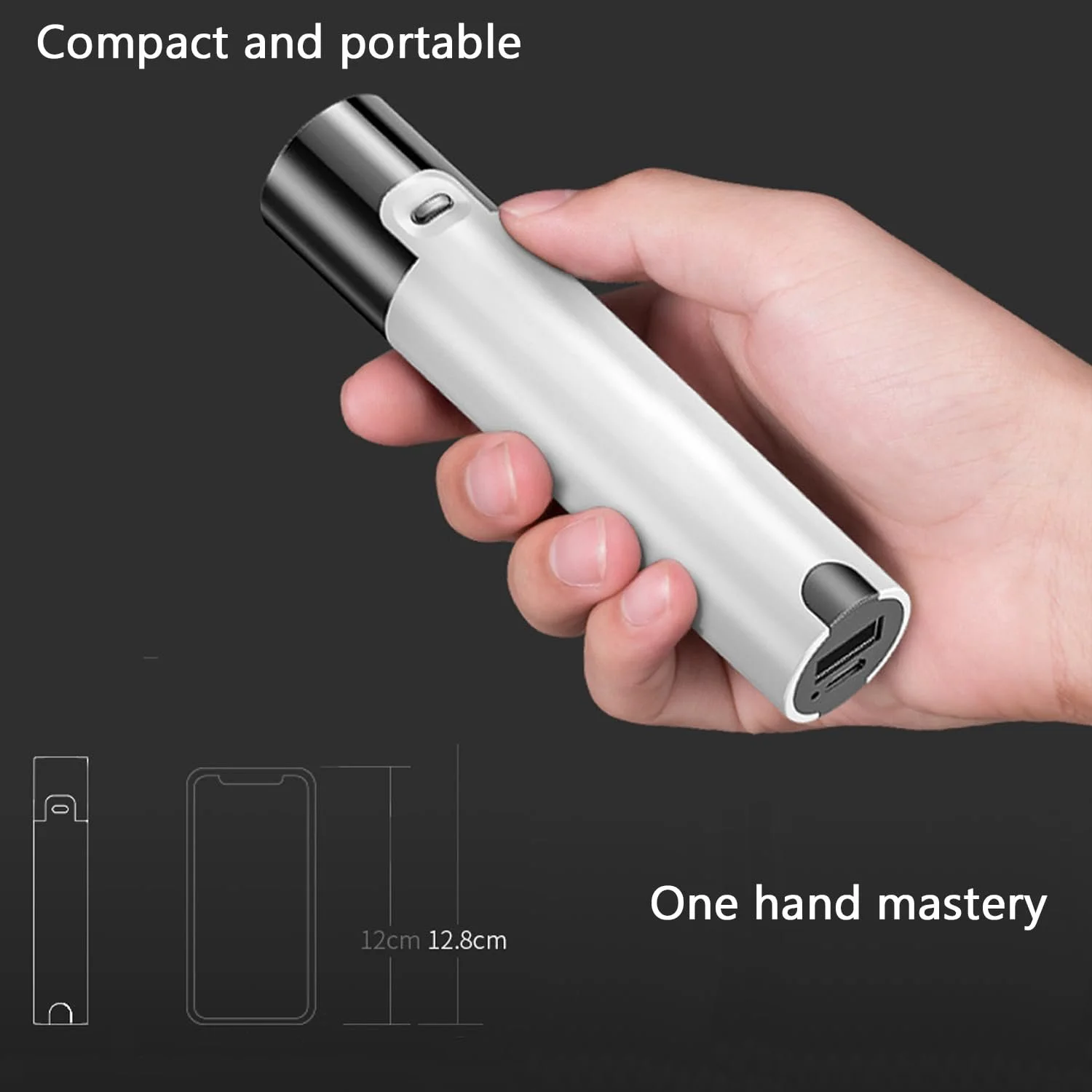 Фонарик POCKETMAN Мини фонарик 3 режима, фото №6