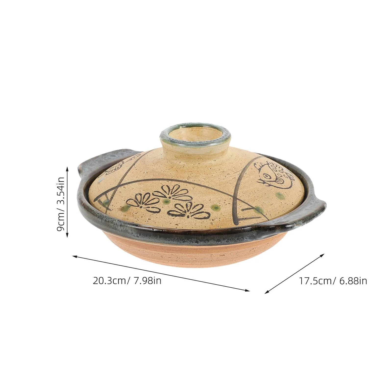 Керамічна каструля BESPORTBLE термостійка для плити, фото №2