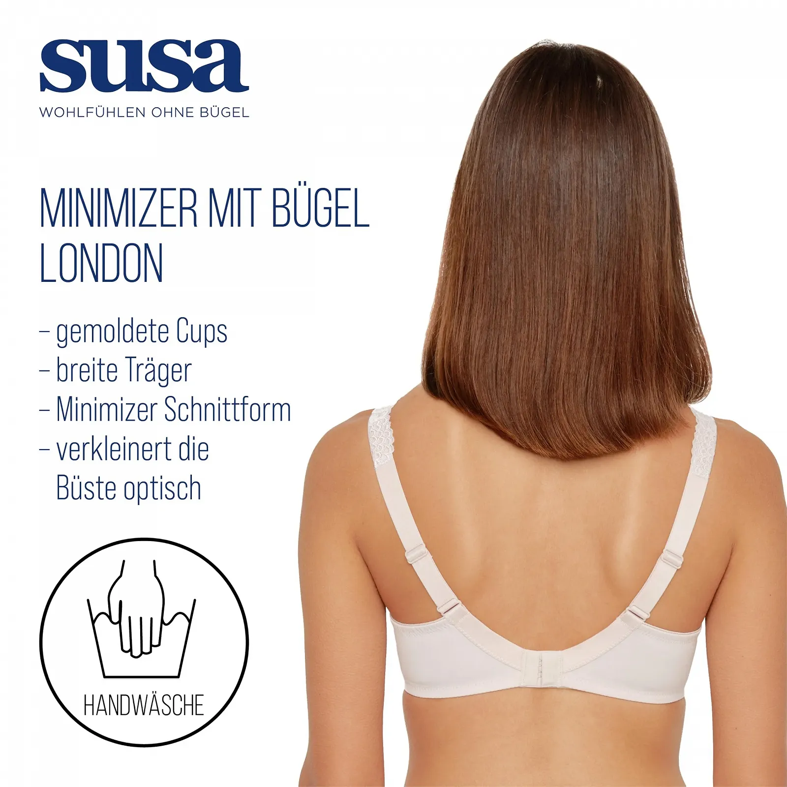 Бюстгальтер-мінімайзер Susa London I на кісточках з формувальними чашками та широкими бретелями, фото №3 Бюстгальтер-мінімайзер Susa London I на кісточках з формувальними чашками та широкими бретелями, фото №3