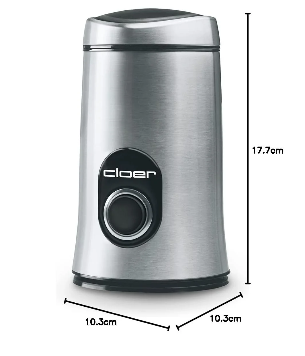 Электрическая кофемолка Cloer 7579 150 Вт 50 г кофейных зерен Матовая нержавеющая сталь, фото №9 Электрическая кофемолка Cloer 7579 150 Вт 50 г кофейных зерен Матовая нержавеющая сталь, фото №9