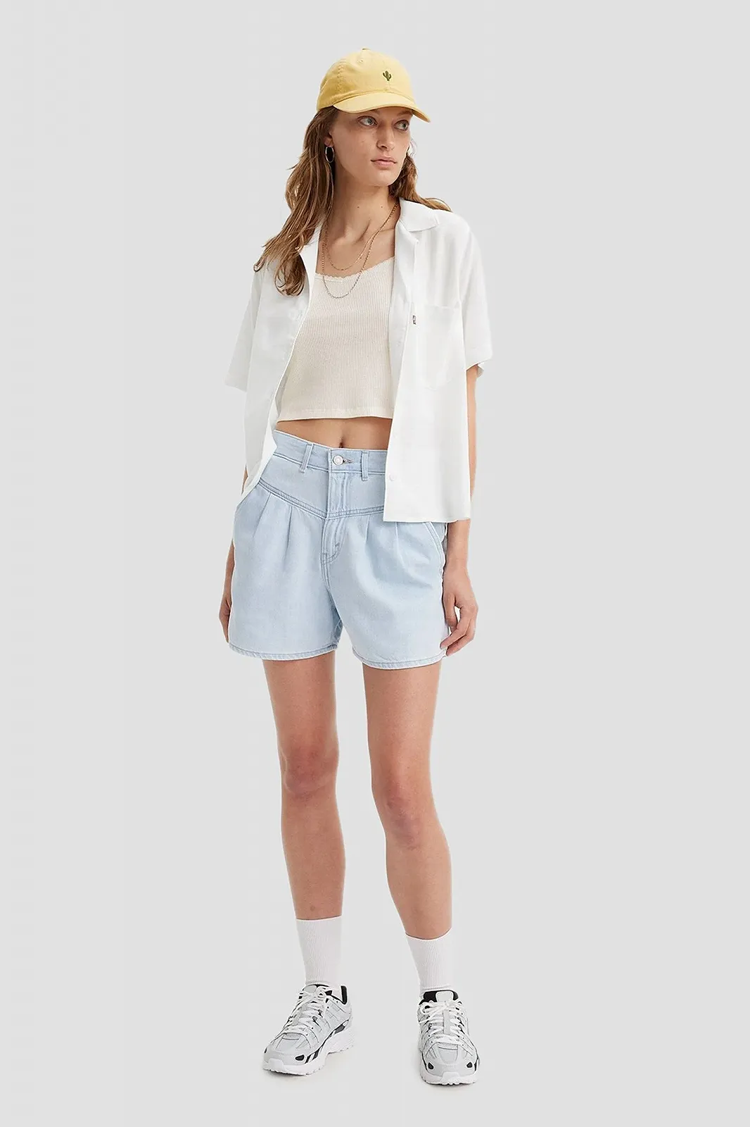 Женские джинсовые шорты Levis - Featherweight Mom Short Poole Party - 24, фото №5