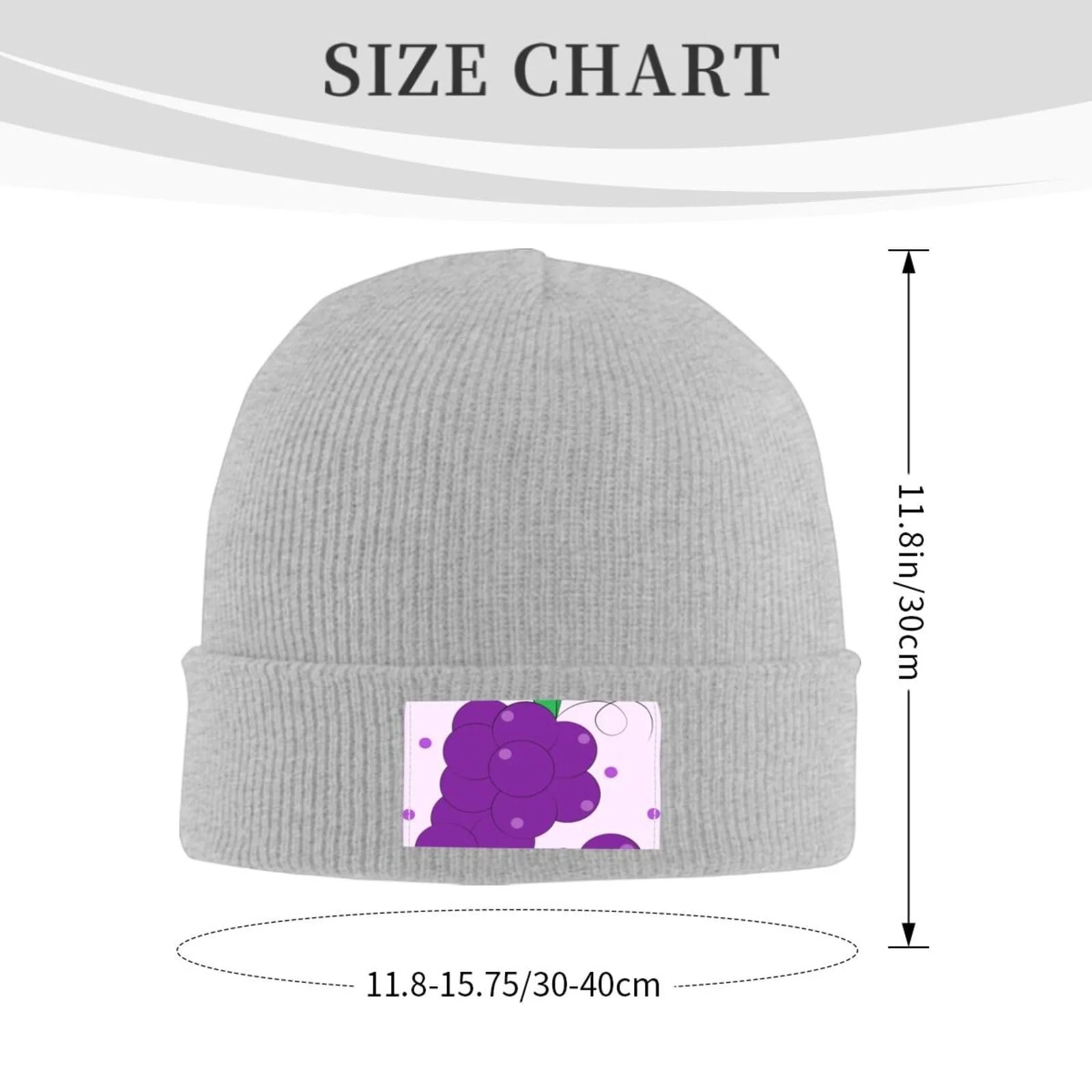 Вязаная шапка BROLEO с мультяшным виноградом, фото №2 Вязаная шапка BROLEO с мультяшным виноградом, фото №2