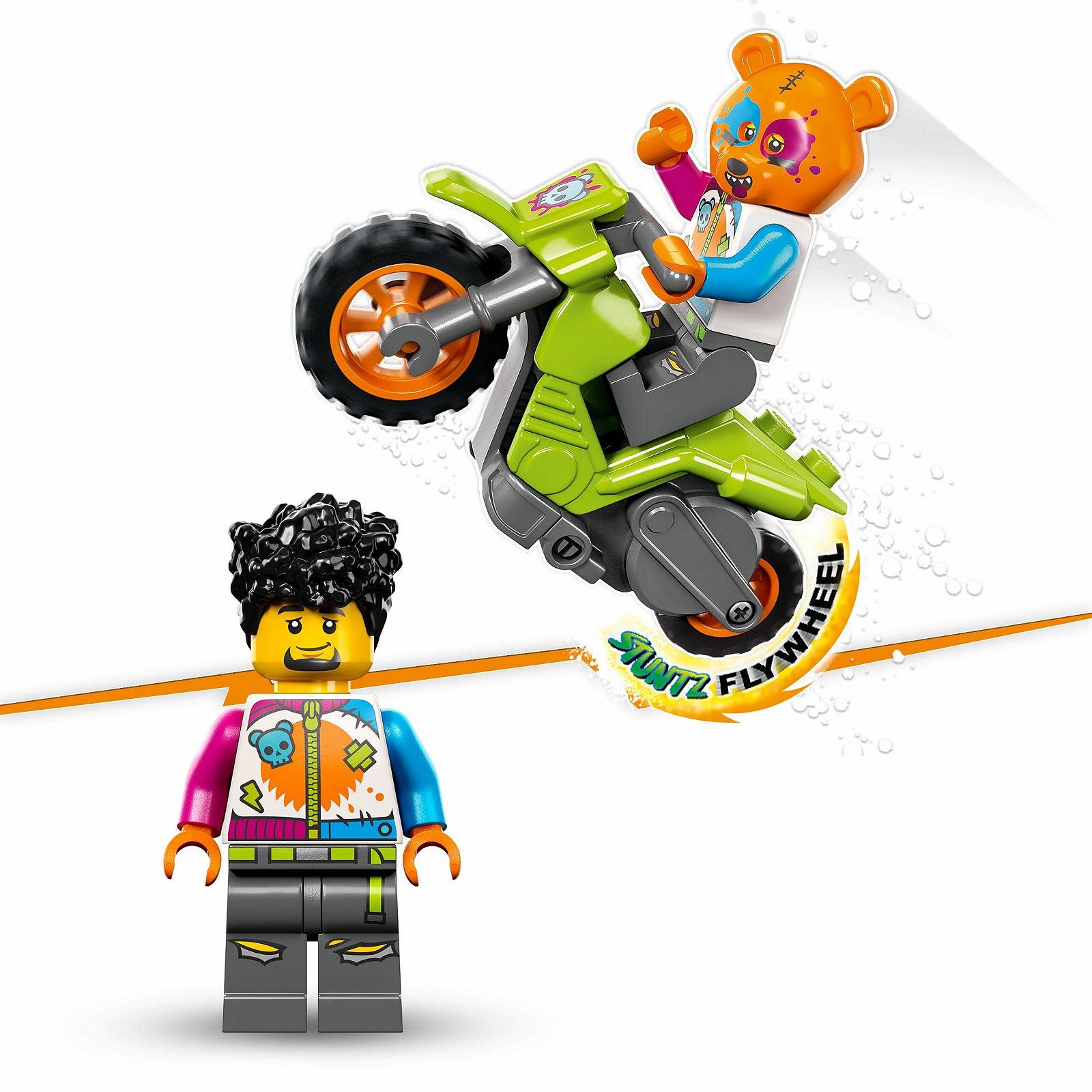 Іграшка LEGO City Stuntz 60356 Мотоцикл з інерційним мотором з мініфігуркою гравцям для захоплюючих стрибків та трюків, фото №4