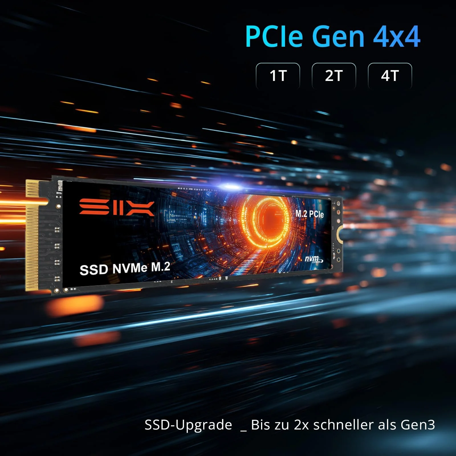 SSD SIX X7400 1TB M.2 2280 NVMe PCIe 4.0 with Heatsink, фото №3