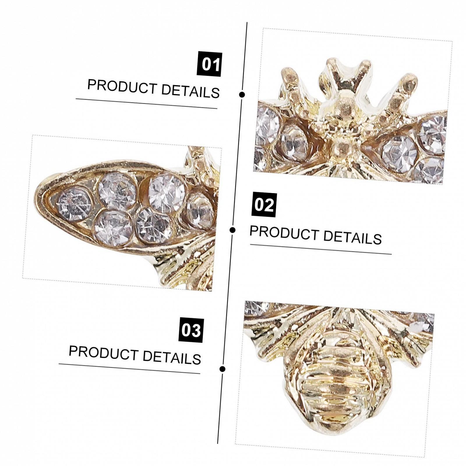 Прикраса для нігтів Graceling, золотистого кольору, фото №3