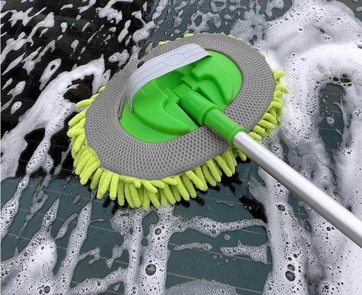 Щетка-швабра Psheko с телескопической съемной ручкой для мытья авто Зеленый 050615, фото №2 Щетка-швабра Psheko с телескопической съемной ручкой для мытья авто Зеленый 050615, фото №2