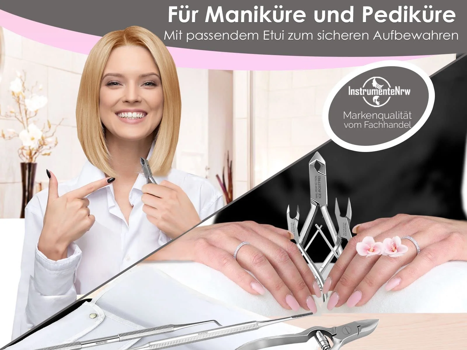 Набір для нігтів з інструментами для догляду за ногами, 8 предметів, універсальний, фото №6