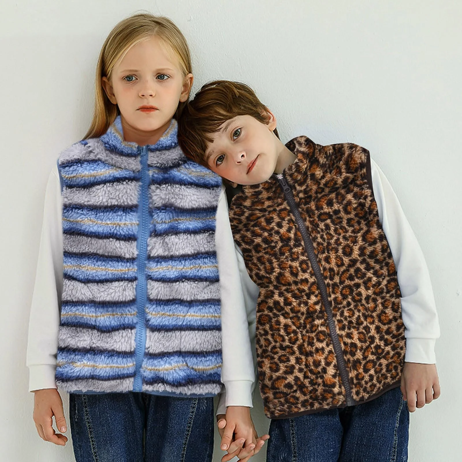 Жилет стеганый однотонный детский, фото №7