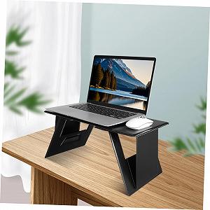 Складной столик для ноутбука из прочной HD-панели, регулируемый угол наклона, портативный столик для кровати и подставка для ноутбука в автомобиль, многофункциональный как письменный стол, подставка для чтения, коврик для дивана synthetic.ua - Фото 1