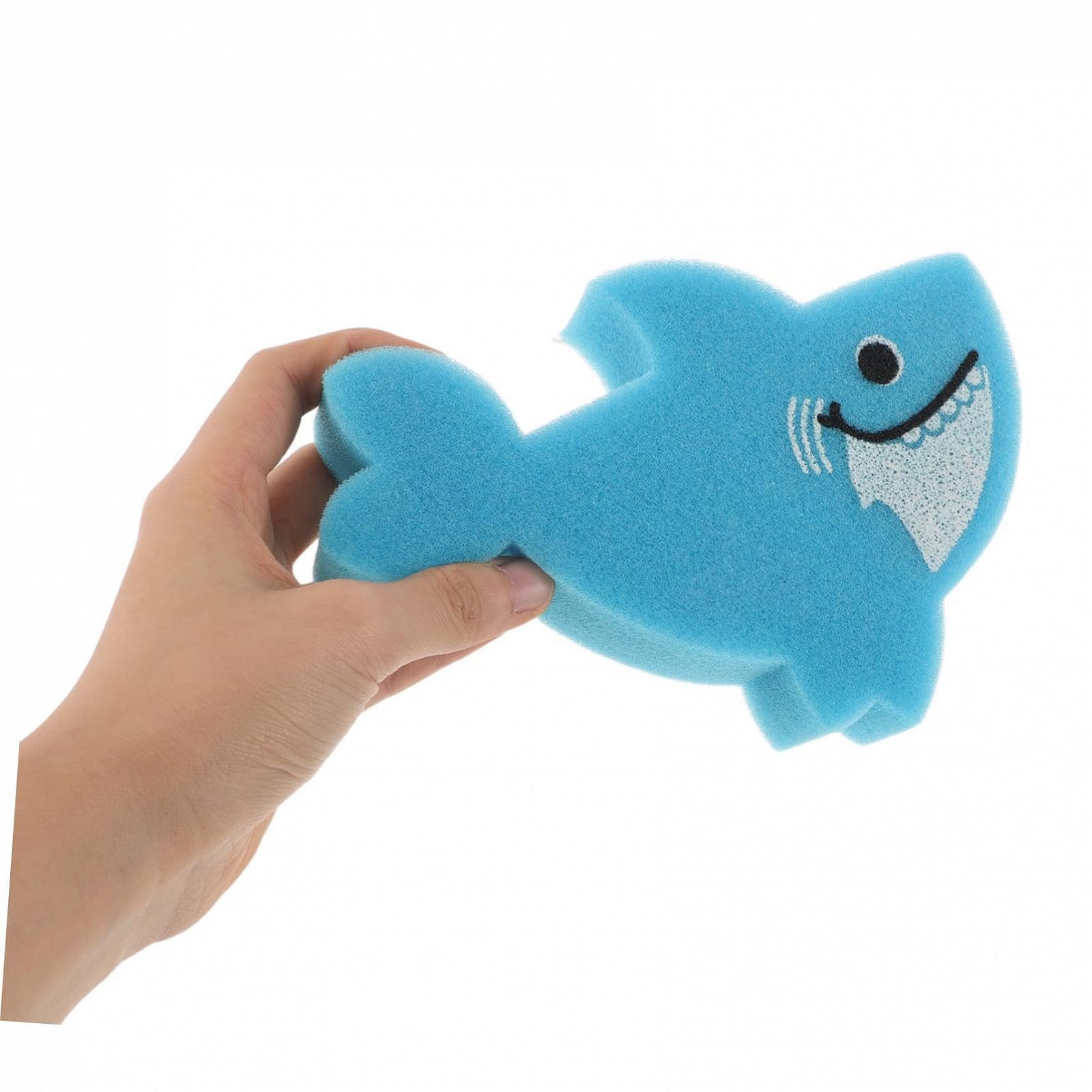 Губка для ванни NUOBESTY, 6 штук, з м'яким мотивом милих тварин, швидковисихаюча, фото №4