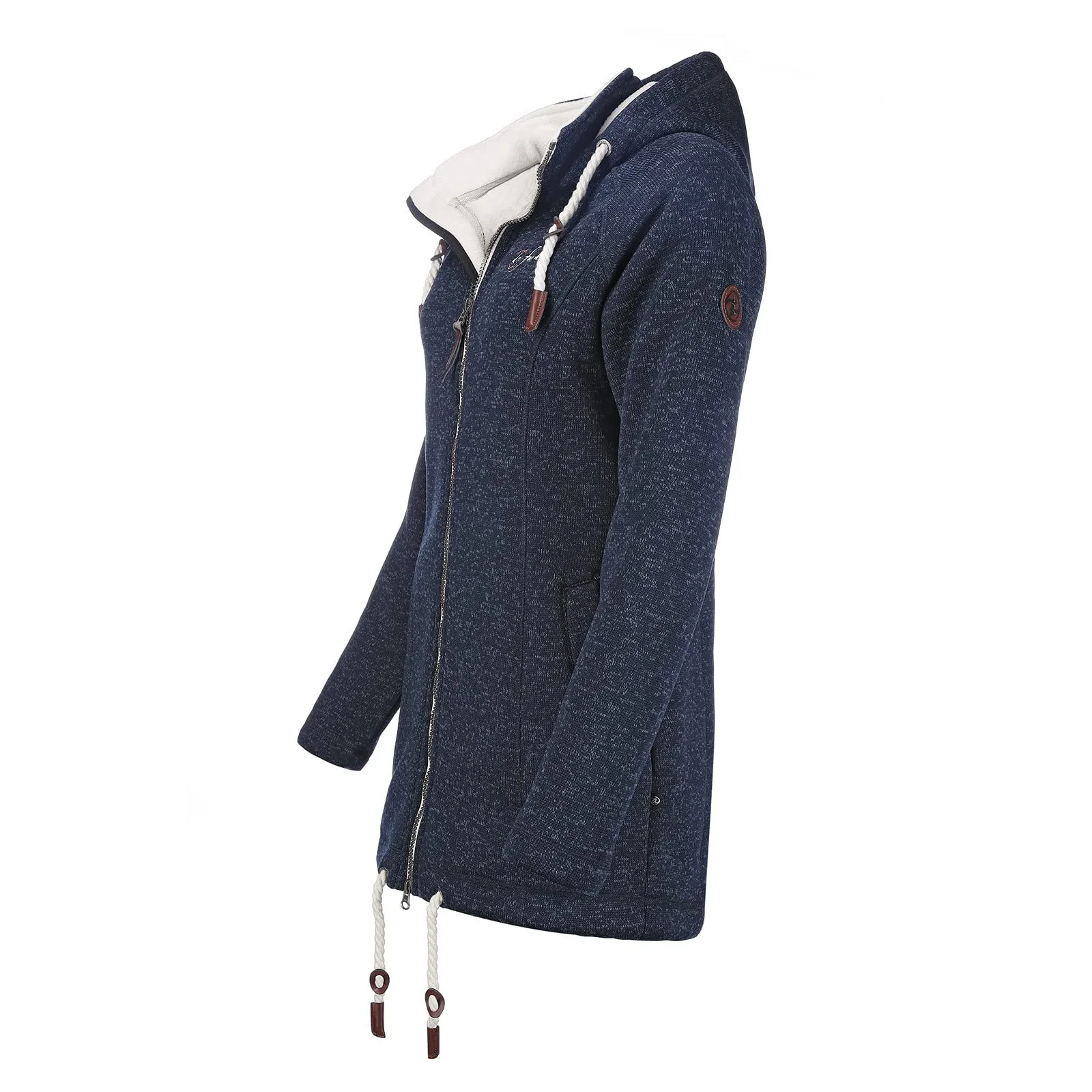 Жіноча флісова зимова куртка Dry Fashion Oslo з регульованим капюшоном, вітрозахисна з підкладкою, фото №3