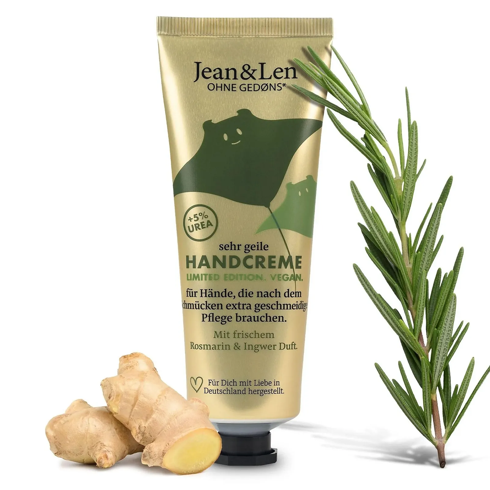Крем для рук Jean & Len Very Horny Rosemary & Ginger Christmas Edition з сечовиною, фото №1