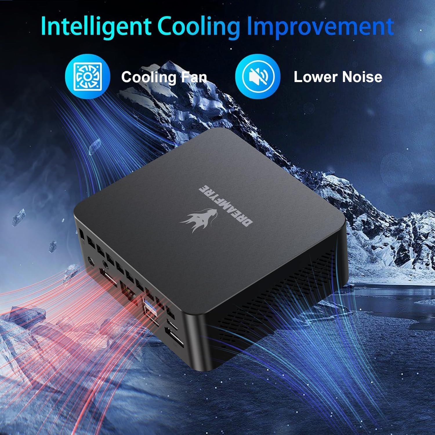 Міні ПК Dreamfyre DR01B / Intel Alder Lake N150 / RAM 16GB / SSD 512GB / 2 х HDMI / LAN / Wi-Fi 5 / Bluetooth 4.2 / Windows 11 / Чорний, фото №6 Міні ПК Dreamfyre DR01B / Intel Alder Lake N150 / RAM 16GB / SSD 512GB / 2 х HDMI / LAN / Wi-Fi 5 / Bluetooth 4.2 / Windows 11 / Чорний, фото №6