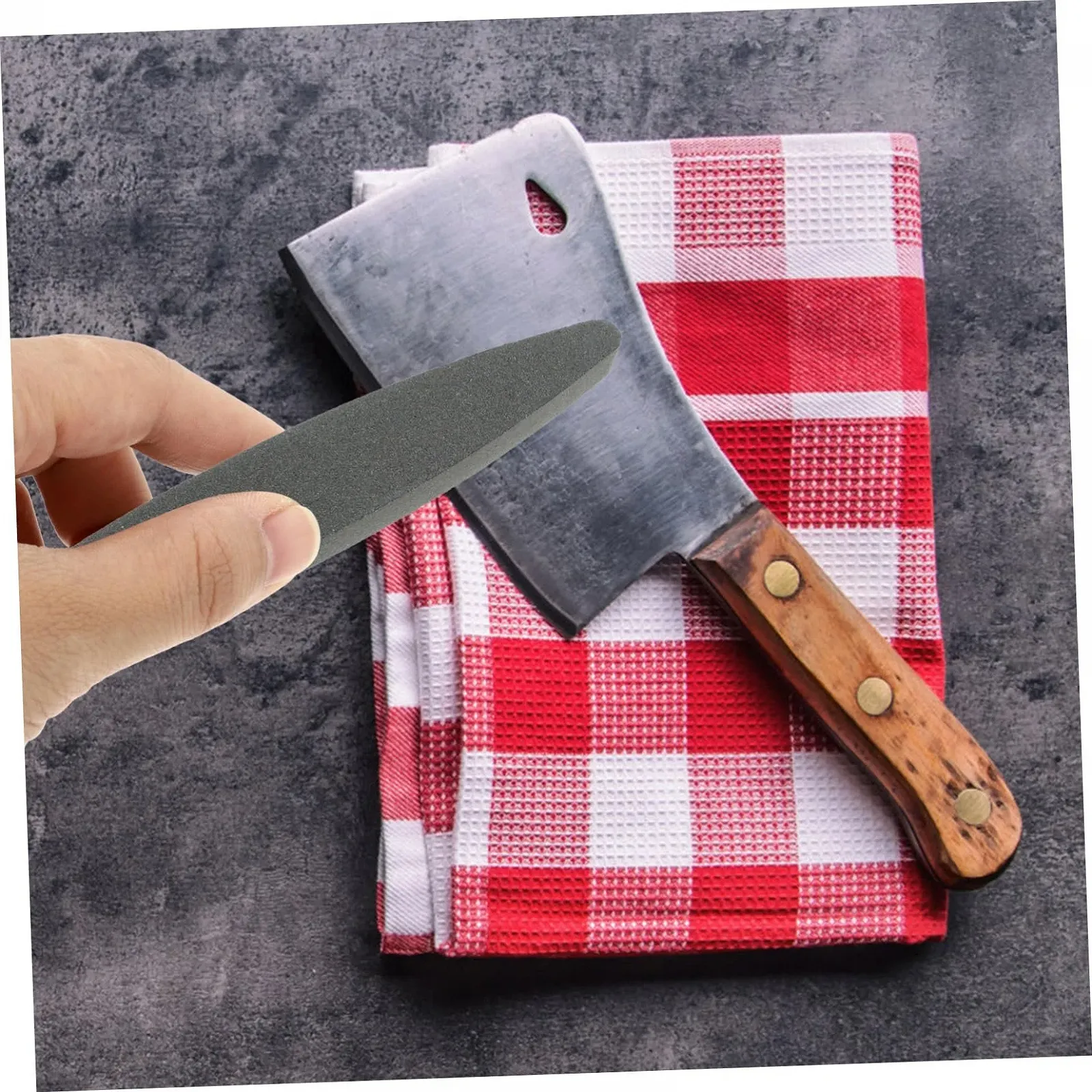 Набір точильних каменів для садових інструментів та ножиць (3 шт.) червоний оксид заліза, фото №7 Набір точильних каменів для садових інструментів та ножиць (3 шт.) червоний оксид заліза, фото №7