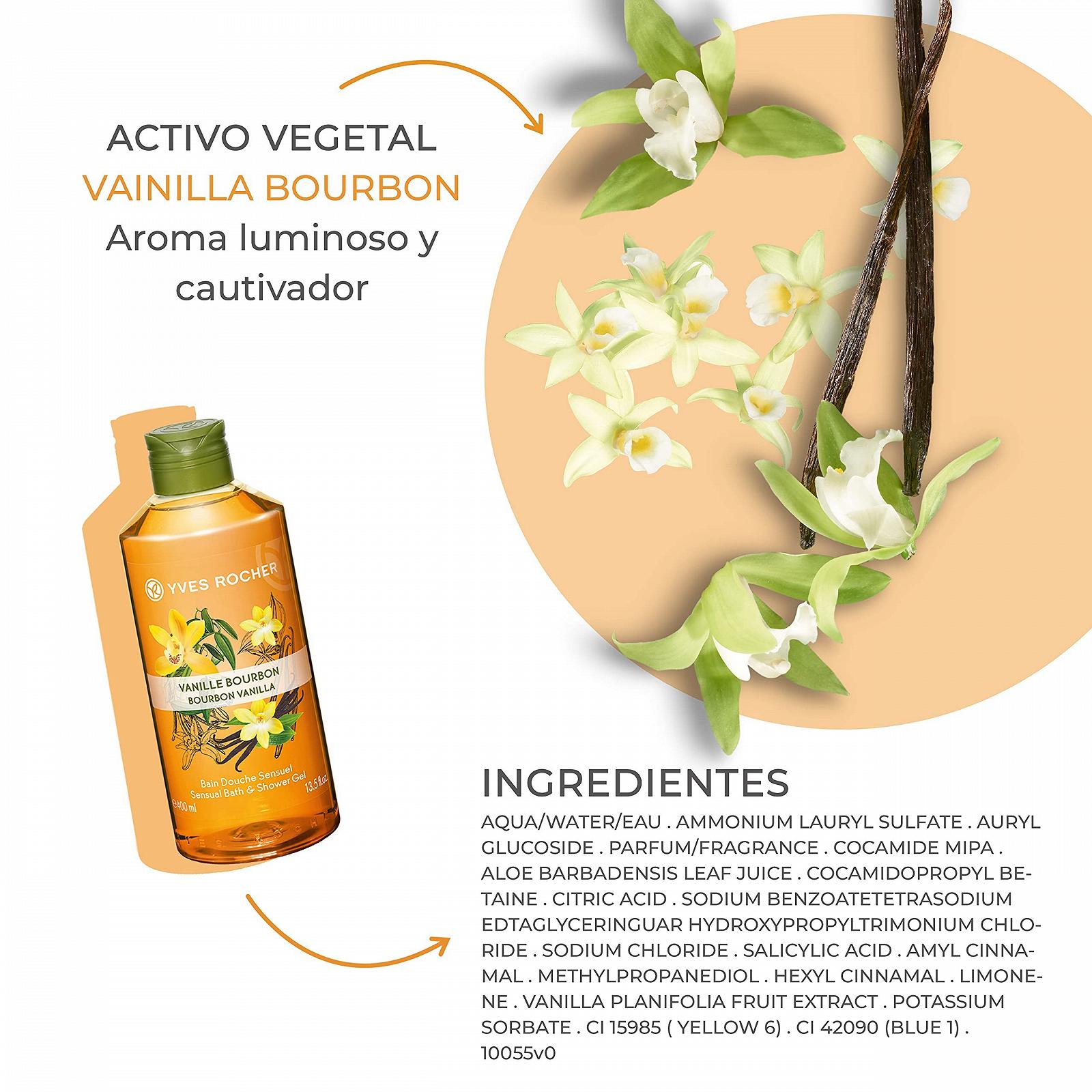 Гель для душа и ванны Yves Rocher LES PLAISIRS NATURE Бурбонская ваниль 400 мл 1 шт, фото №2 Гель для душа и ванны Yves Rocher LES PLAISIRS NATURE Бурбонская ваниль 400 мл 1 шт, фото №2