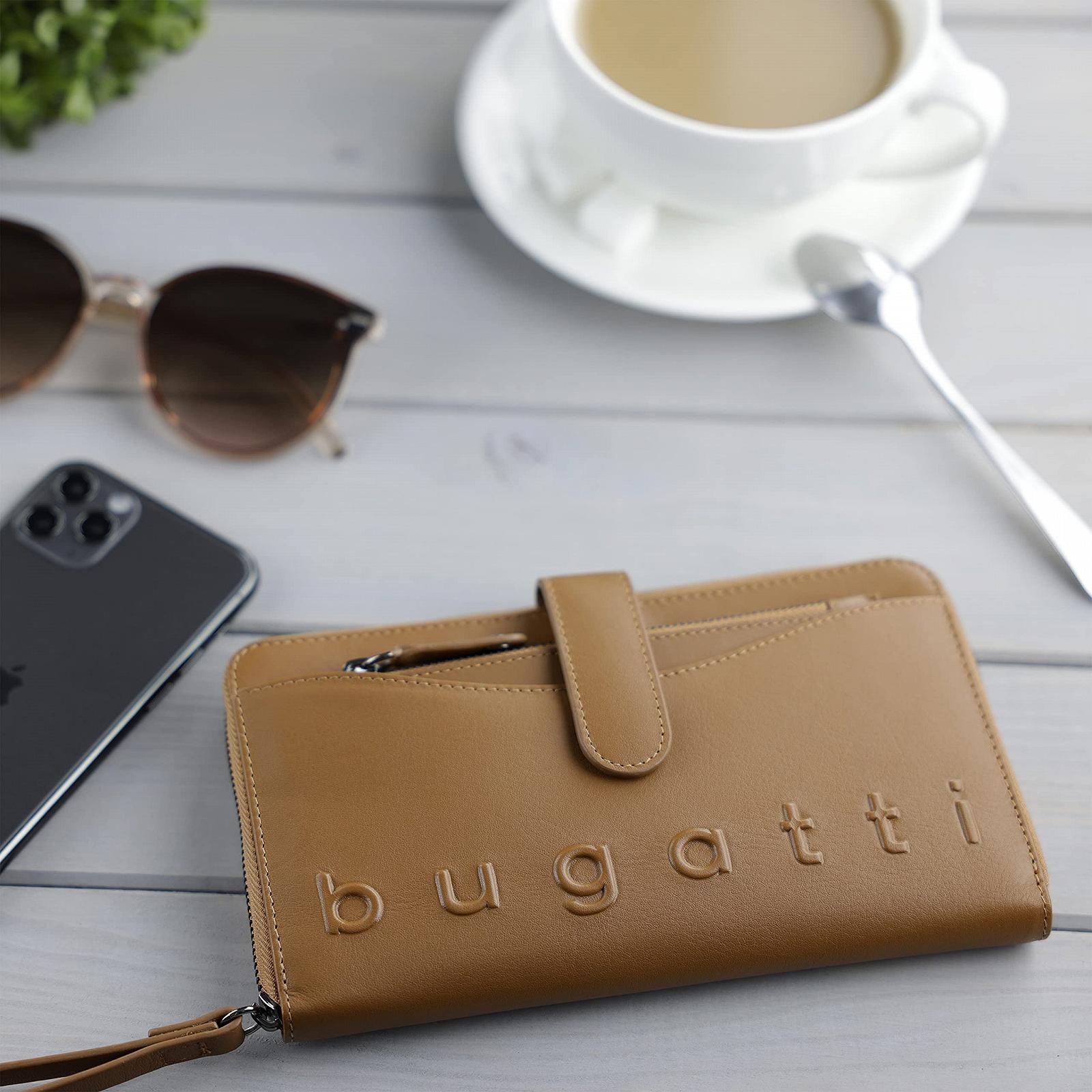 Кошелек длинный на молнии Bugatti Daphne с RFID-защитой и кожаным футляром для ключей, фото №5