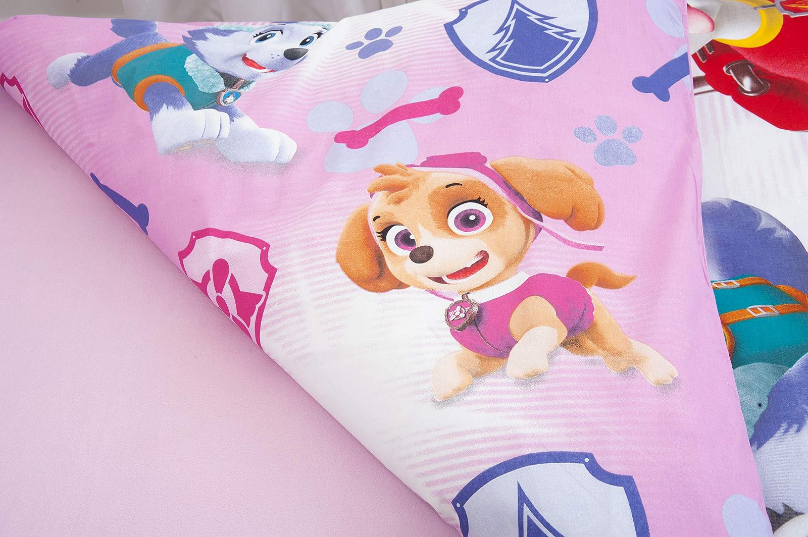 Комплект постільної білизни Herding Paw Patrol, бавовна, різнокольоровий, наволочка 80 x 80 см, підковдра 135 x 200 см, фото №4
