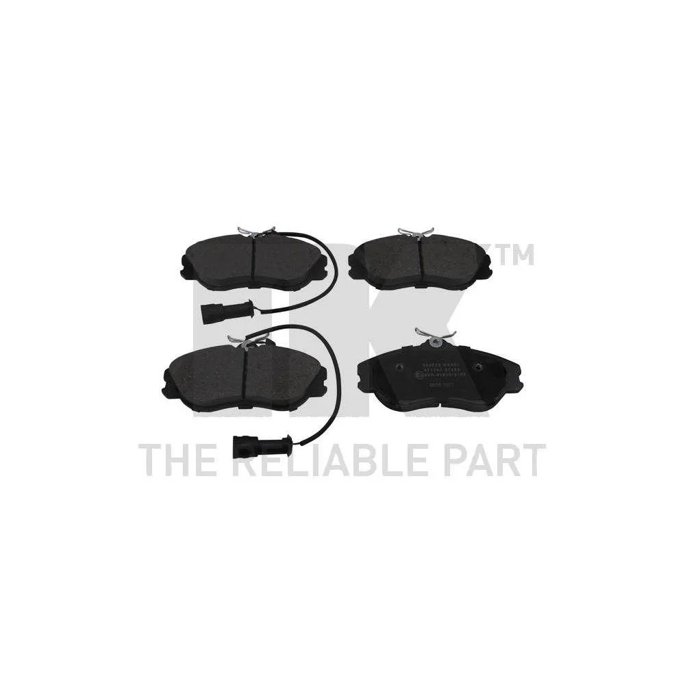 Комплект тормозных колодок, дисковый тормоз NK 224722 для AUDI SEAT SKODA VW передний мост, фото №1