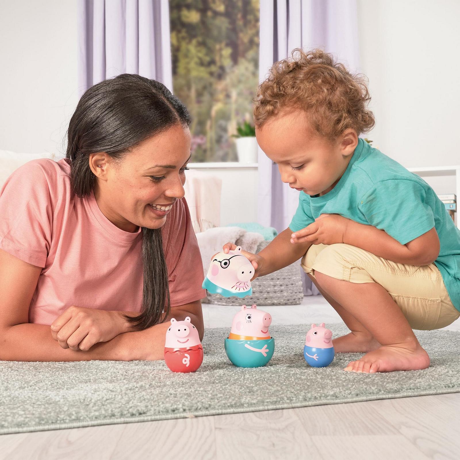 Іграшка для ванни Toomies Peppa Pig Сімейка: Тато, Мама, Пеппа, Джордж Брязкальце 18+ місяців, фото №6