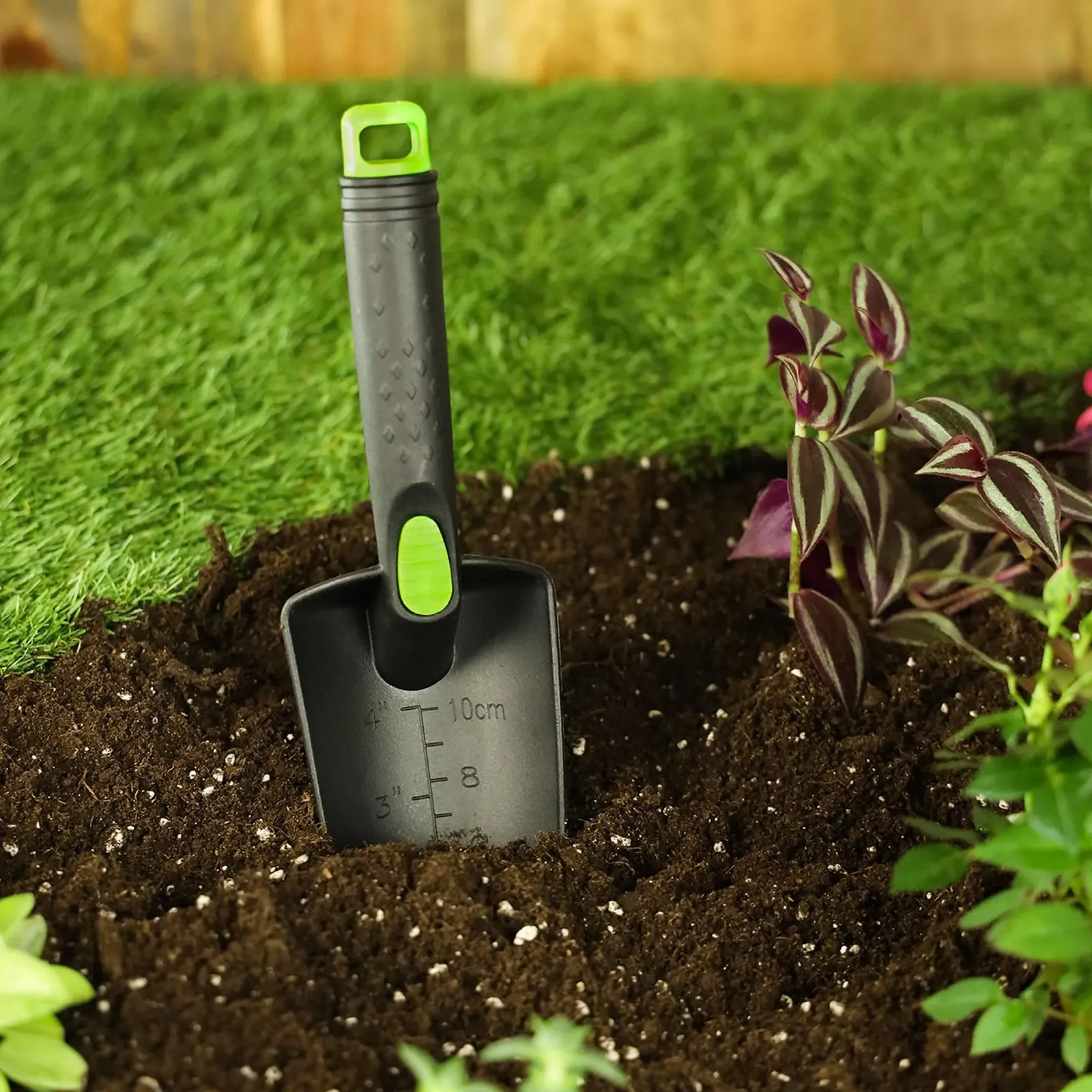 Лопата совковая садовый ручной, 28 см, пластиковый, фото №3