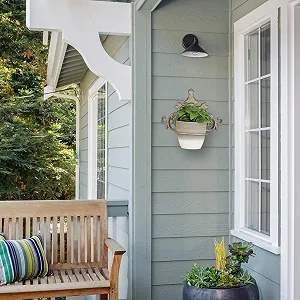 Настенный держатель для цветов Relaxdays 2 шт. Барокко Чугун 13.5 см Золотисто-серый synthetic.ua - Фото 1