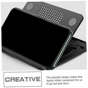 Подставка для ноутбука Veemoon Регулируемая с охлаждением Складная Подставка для планшета и ноутбука Портативная и компактная для дома, офиса и путешествий synthetic.ua - Фото 1