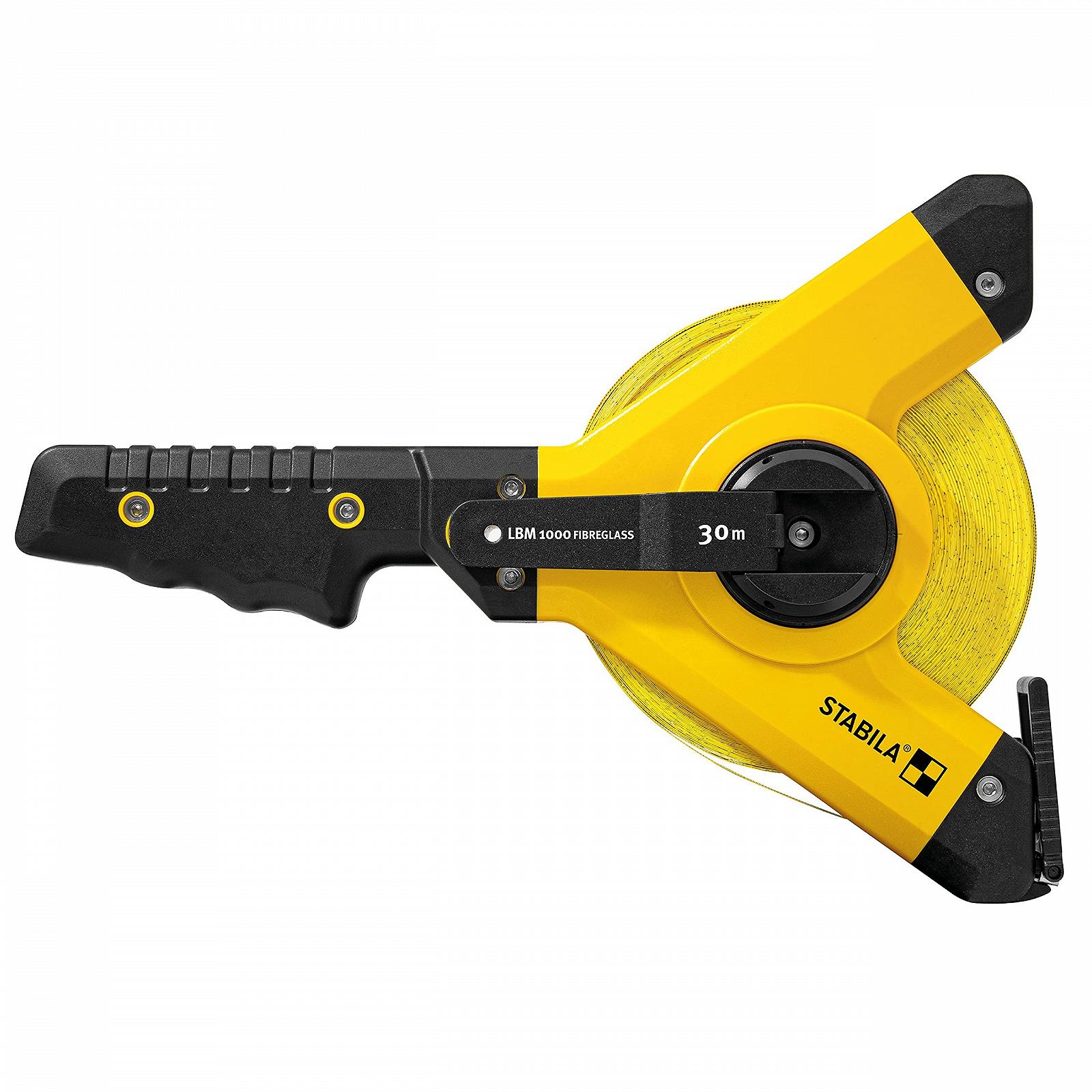 Рулетка в корпусі Stabila LBM 1000 Скловолокно 30 м Чорний/Жовтий, фото №1 Рулетка в корпусі Stabila LBM 1000 Скловолокно 30 м Чорний/Жовтий, фото №1