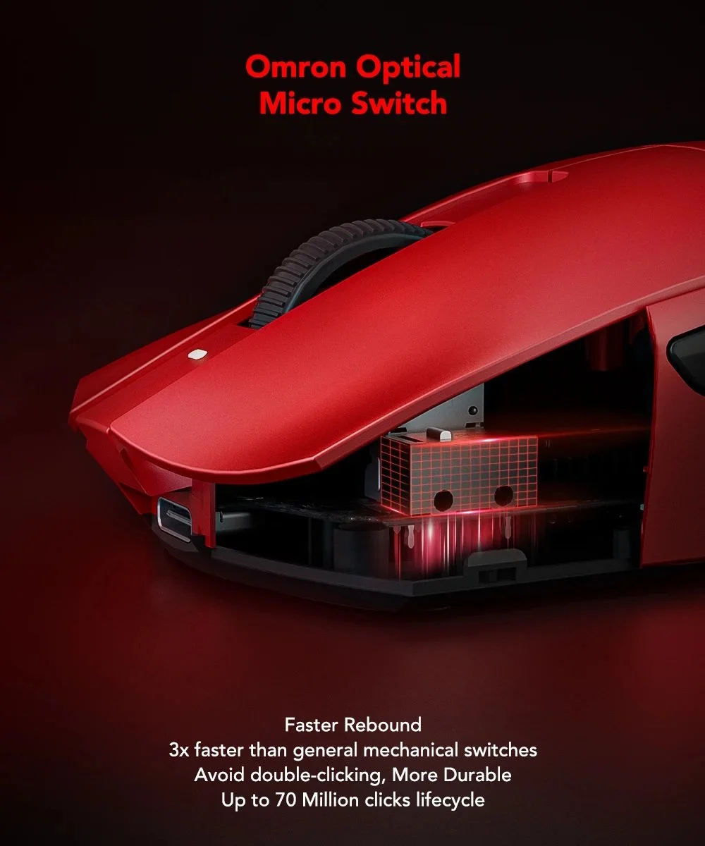 Ігрова мишка KYSONA Jupiter Ultra Green PAW3950 30000DPI 8000Гц 750IPS 50G, фото №9