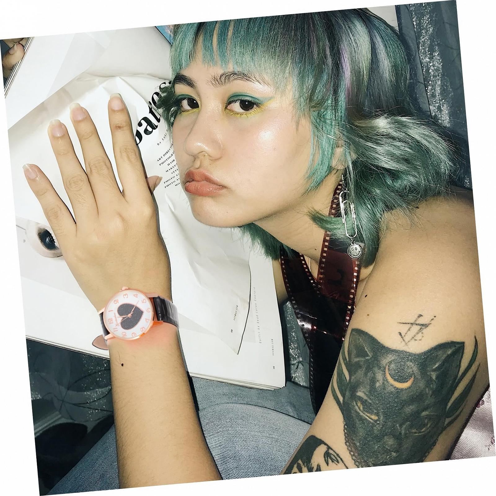 Модные цифровые кварцевые часы Healvian с креативным кожаным ремешком, фото №8 Модные цифровые кварцевые часы Healvian с креативным кожаным ремешком, фото №8