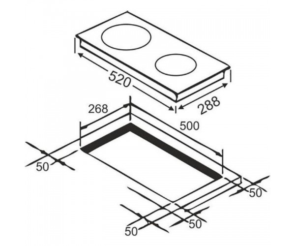 Варильна поверхня електрична Interline HIV 538 SPT BA, фото №9 Варильна поверхня електрична Interline HIV 538 SPT BA, фото №9