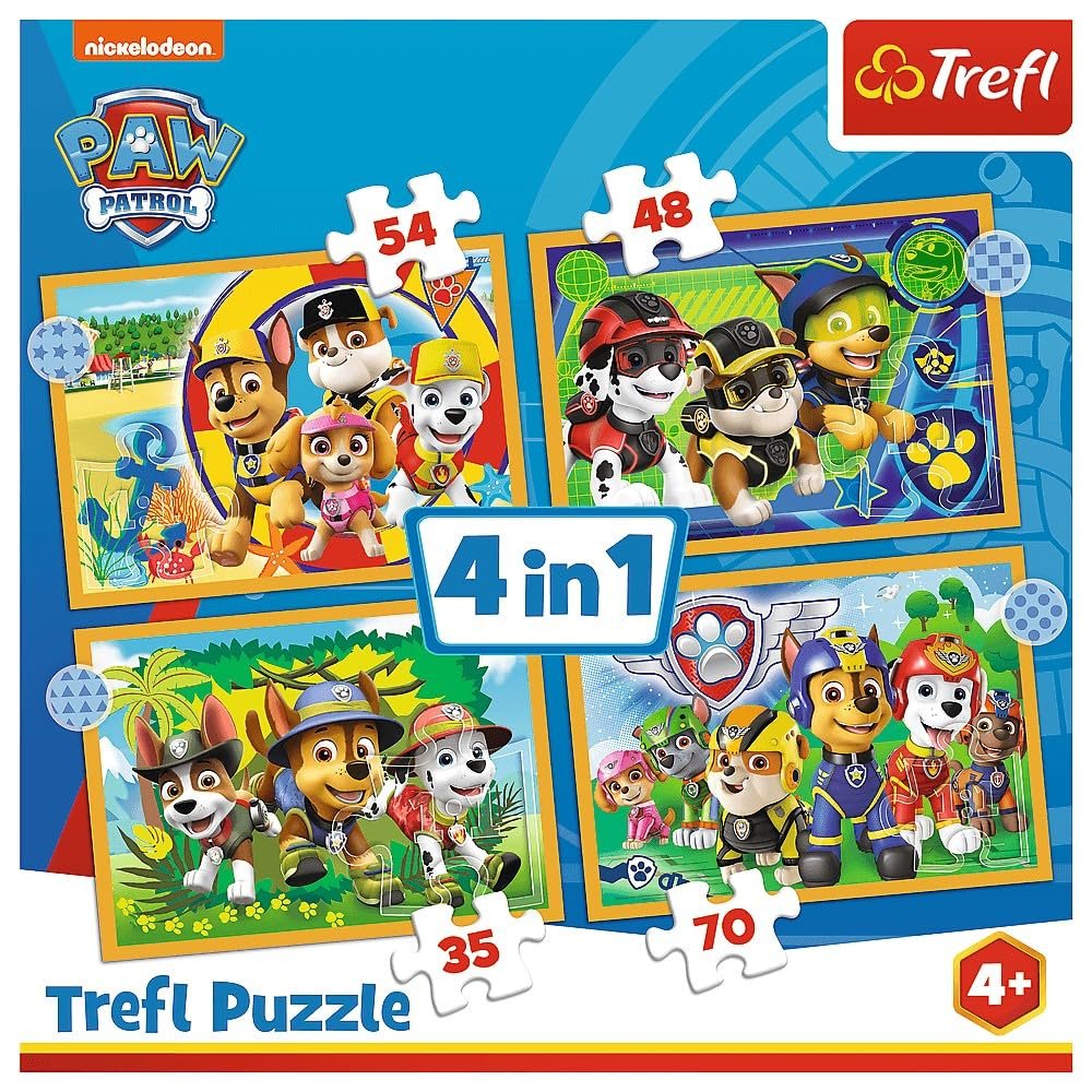 Пазл Paw Patrol 4-in-1 Дитячий, фото №1