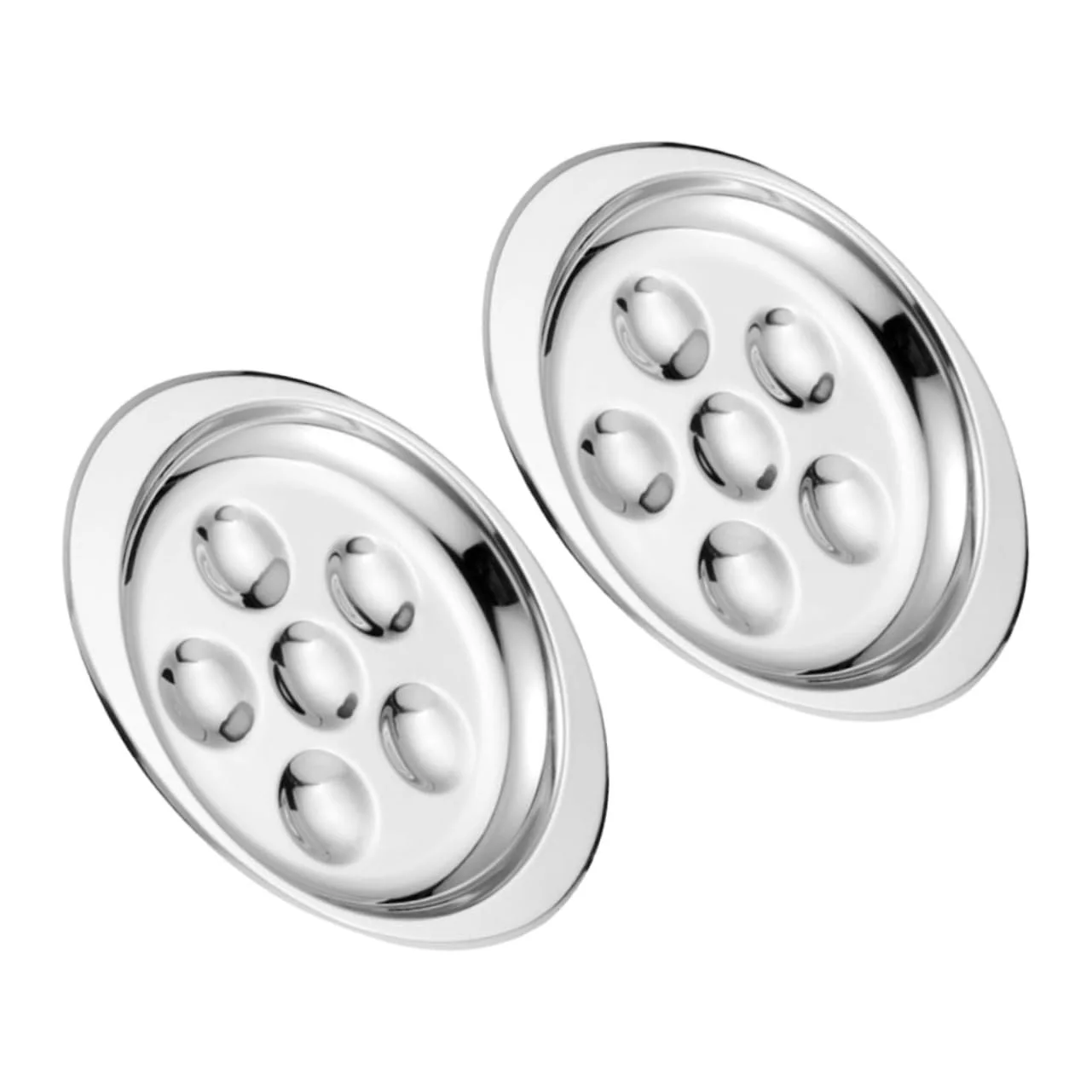 Форма для запікання равликів VALICLUD 2 штуки з нержавіючої сталі з ручкою для морепродуктів та грилю, фото №1