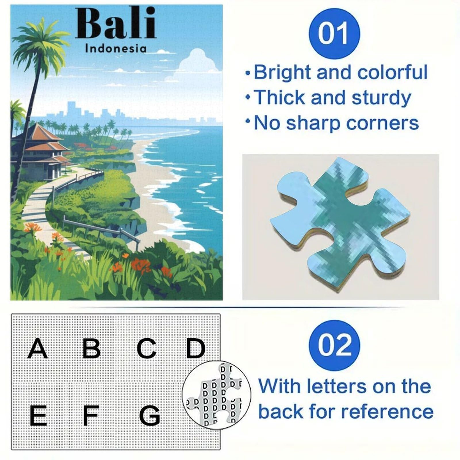 Пазл Bali Indonesia 1000 елементів 26 x 38 см, фото №4