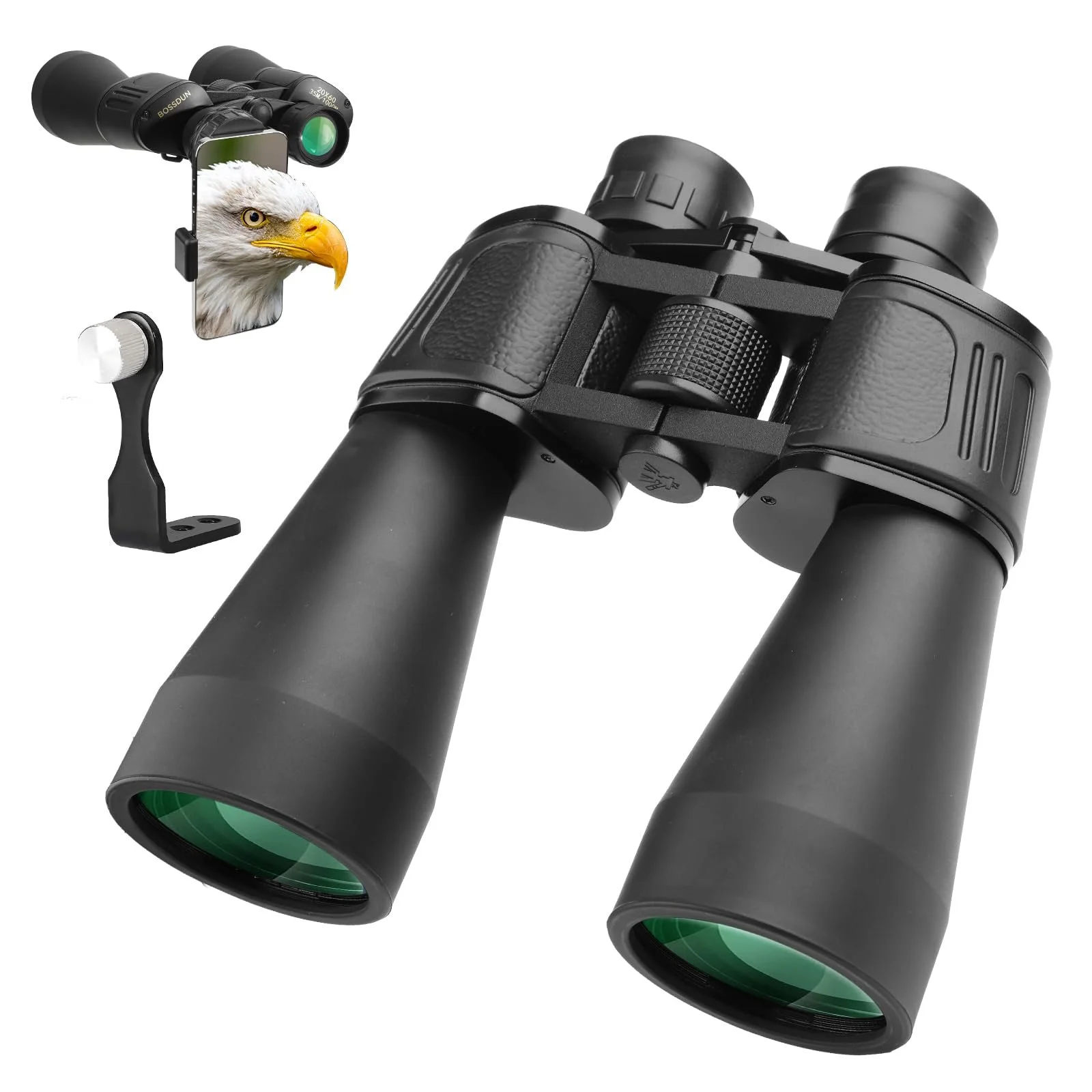 Бінокль Bossdun 20x60 Високої потужності з адаптером для штатива, фото №1