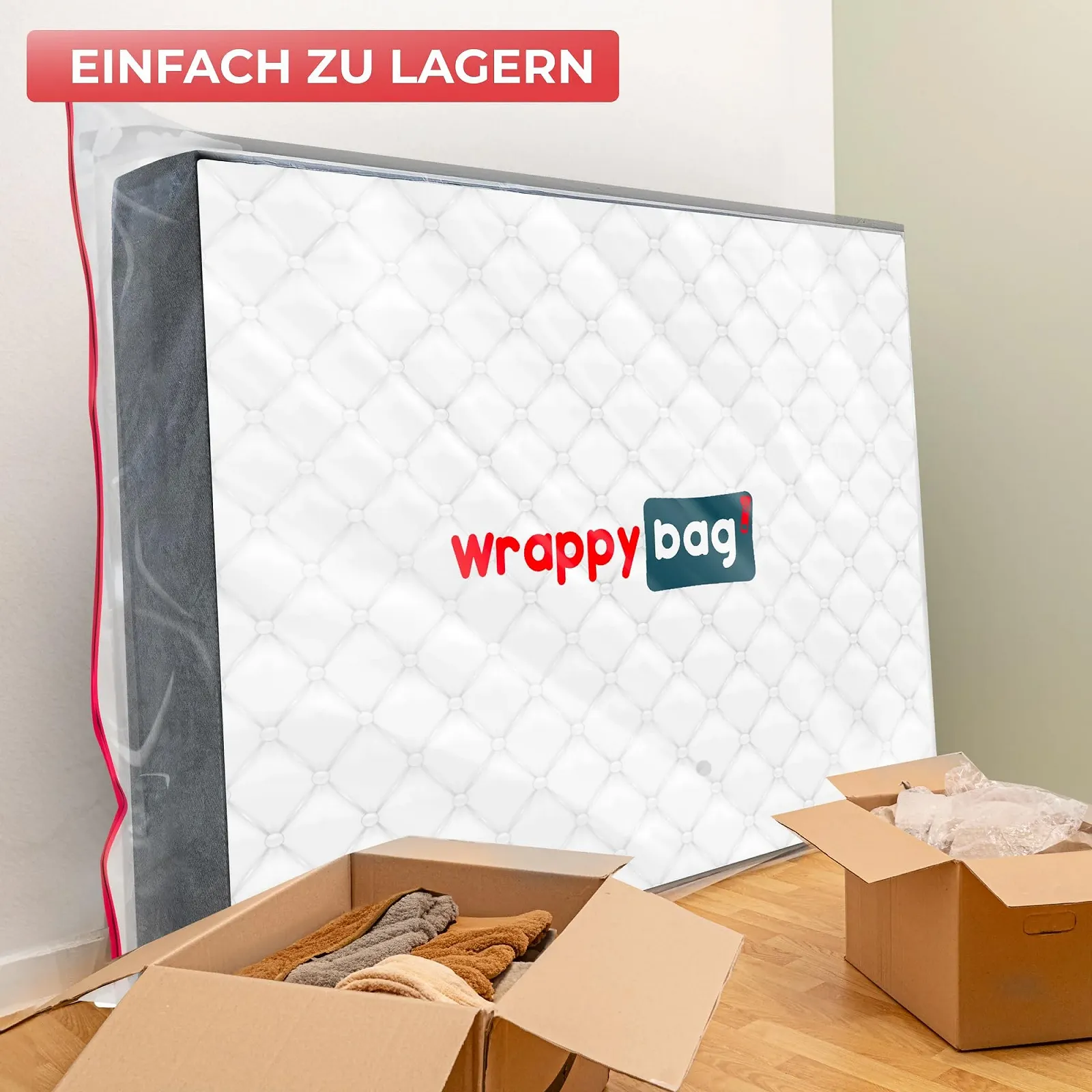 Чохол для матраца WRAPPYBAG пластиковий  водонепроникний та стійкий до розривів мішок для переїзду, зберігання та транспортування (70 x 140 см), фото №6