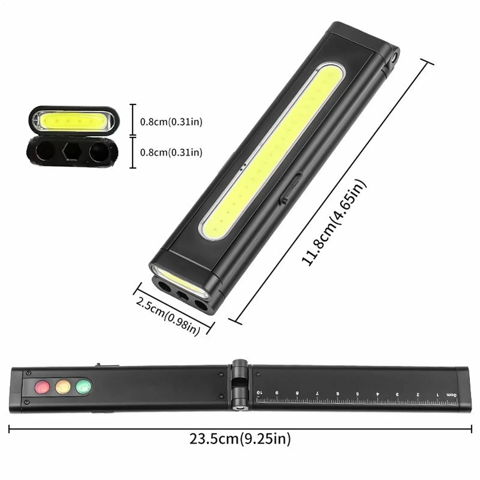 Ліхтарик Super Bright - Акумуляторний складаний багаторежимний - LED для кемпінгу, походів, полювання, риболовлі, відключення електроенергії, домашнього офісу, фото №6