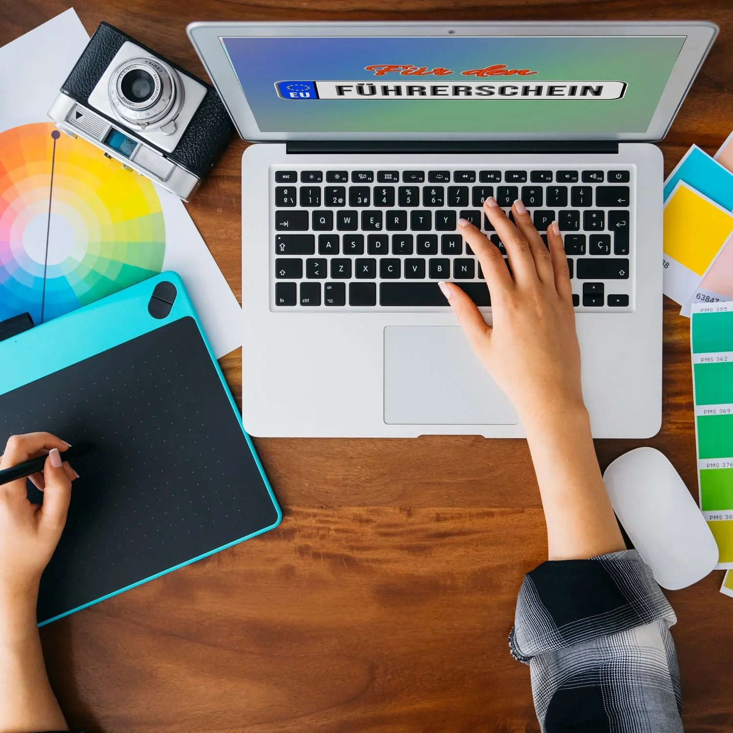 Скарбничка дерев'яна Für den Führerschein з мотивом номерного знака на права, фото №8