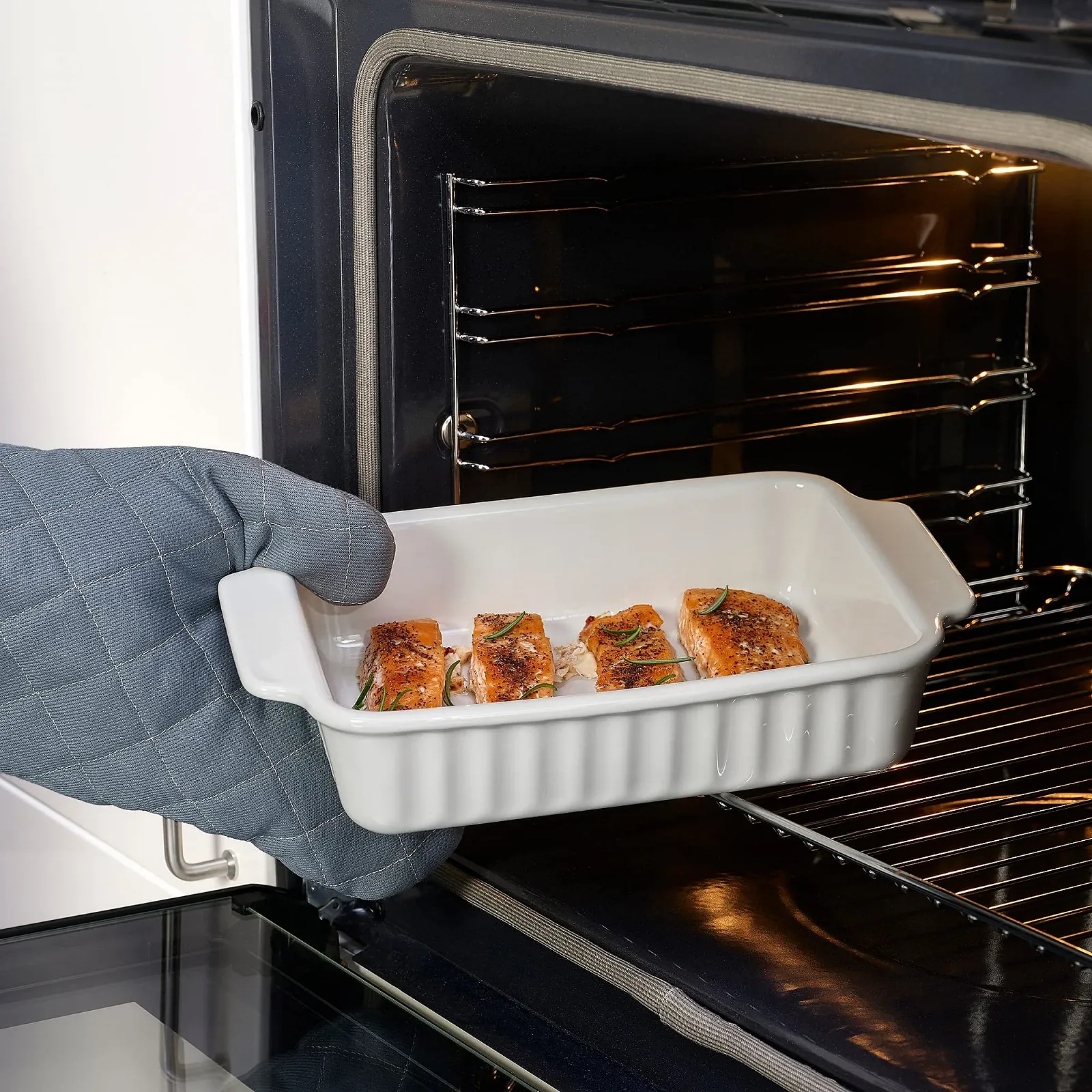 Форма для запекания ProTuning POETISK 30x20 см Белая, фото №2