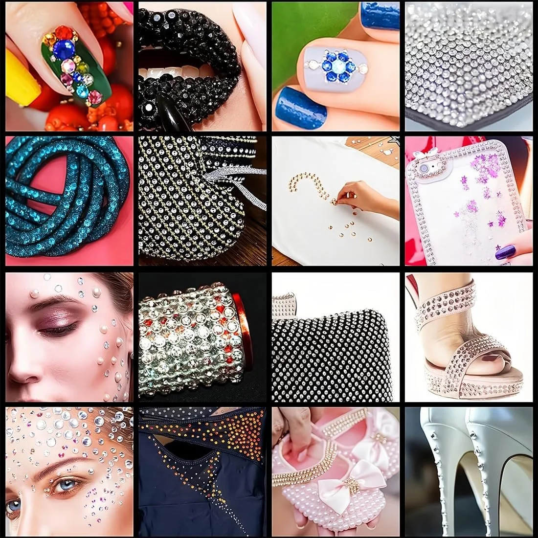 Набір Самоклеючих Блискучих Стразів Кристалічні Стрази, фото №6