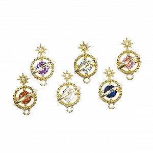 Украшения для ногтей Beavorty, 6 шт., планета, циркон, набор для маникюра, морской стиль, 3D, сплав, модные наклейки - Фото 1