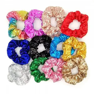 Блестящая резинка для волос с пайетками, фиолетовая. цена на synthetic.ua - Фото 1 Блестящая резинка для волос с пайетками, фиолетовая. synthetic.ua - Фото 1