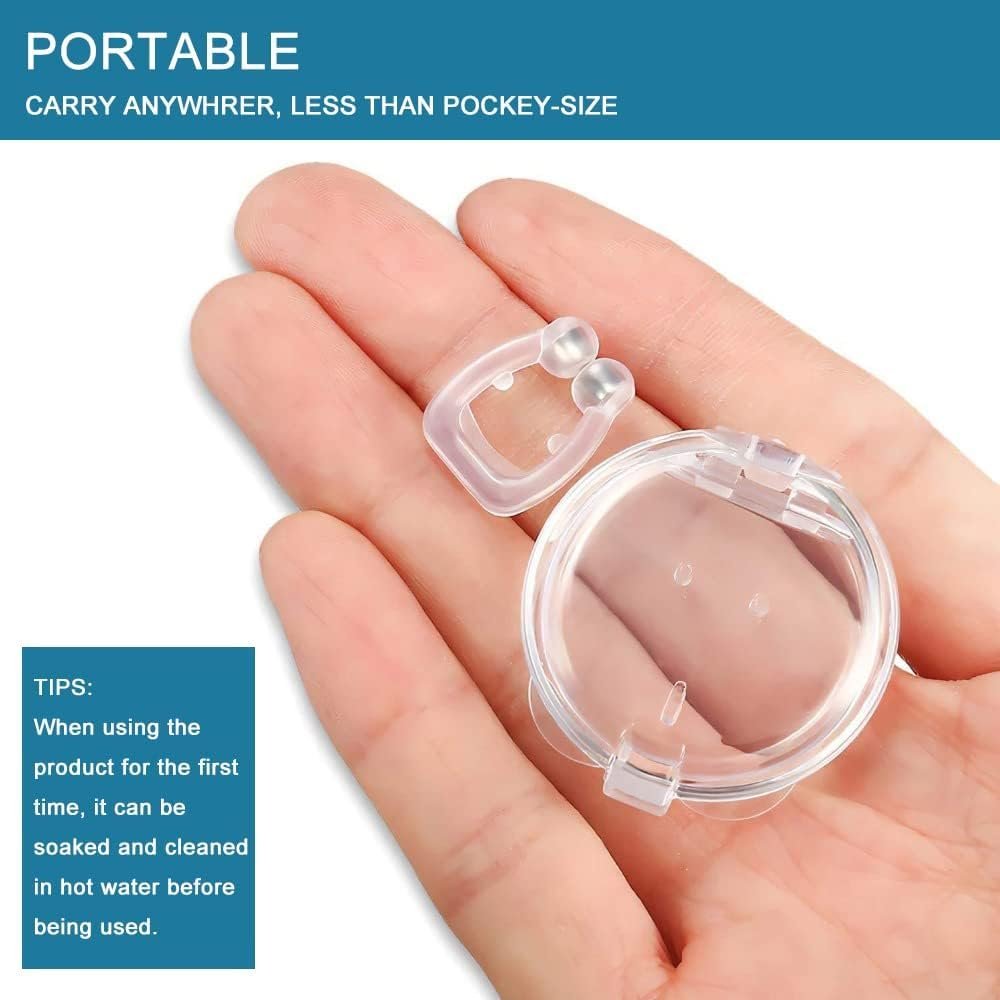 Засіб від хропіння Кліпса для носа 6 шт для покращення сну та дихання, фото №7