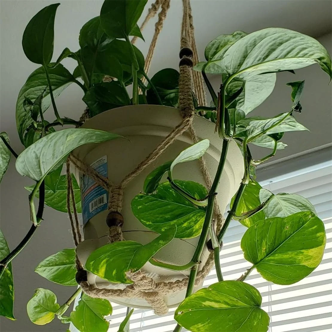 Подвес для растений LINXIU Макраме Деревянные бусины 89 см, фото №7