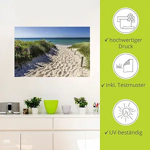 Наклейка на стіну ARTland Пейзаж Балтійське море вінілова 120 x 80 см synthetic.ua - Фото 1