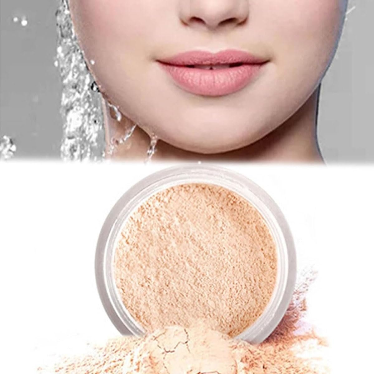 Пудра Allaura Beauty фіксуюча рожева, Allaura Beauty розмиваюча фіксуюча, Allaura Beauty змішуюча, Allaura Beauty фіксуюча, водостійка фіксуюча, рожева розмиваюча для всіх типів шкіри (02#), фото №5